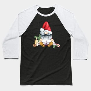 Lovely Christmas Gnome Baseball T-Shirt